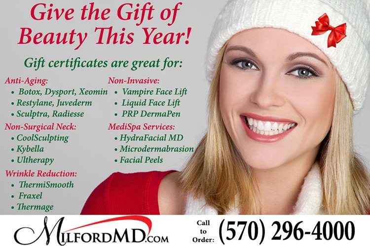 Xmas-2016-Give-the-Gift-of-Beauty | MilfordMD Cosmetic Dermatology Surgery & Laser Center
