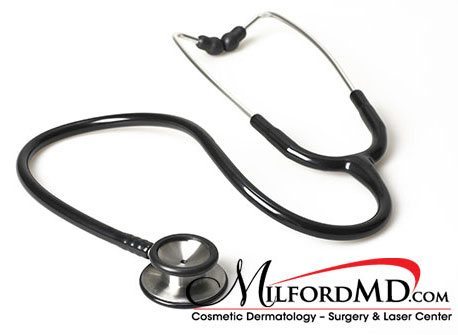 Portrait of stethoscope | MilfordMD Cosmetic Dermatology Surgery & Laser Center in Milford, PA