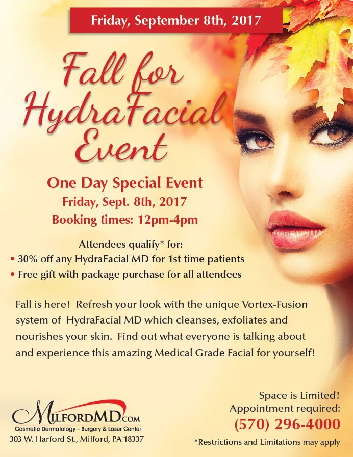 Fall-Hydrafacial-event | Milford MD | PA