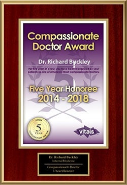 Dr. Richard Buckley: 2014-2018 Vitals Compassionate Doctor Five-Year Honoree