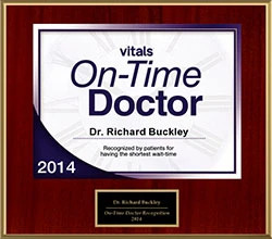 2014 Richard Buckley Vitals On Time Doctor Award By MilfordMD