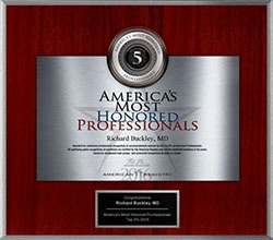 Dr Richard E Buckley, MD America’s Most Honored Professional 2016