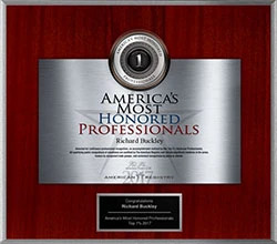 Dr Richard E Buckley, MD America's Most Honored Professional 2017