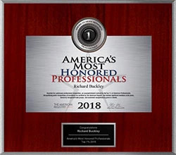 Dr Richard E Buckley, MD America's Most Honored Professional 2018