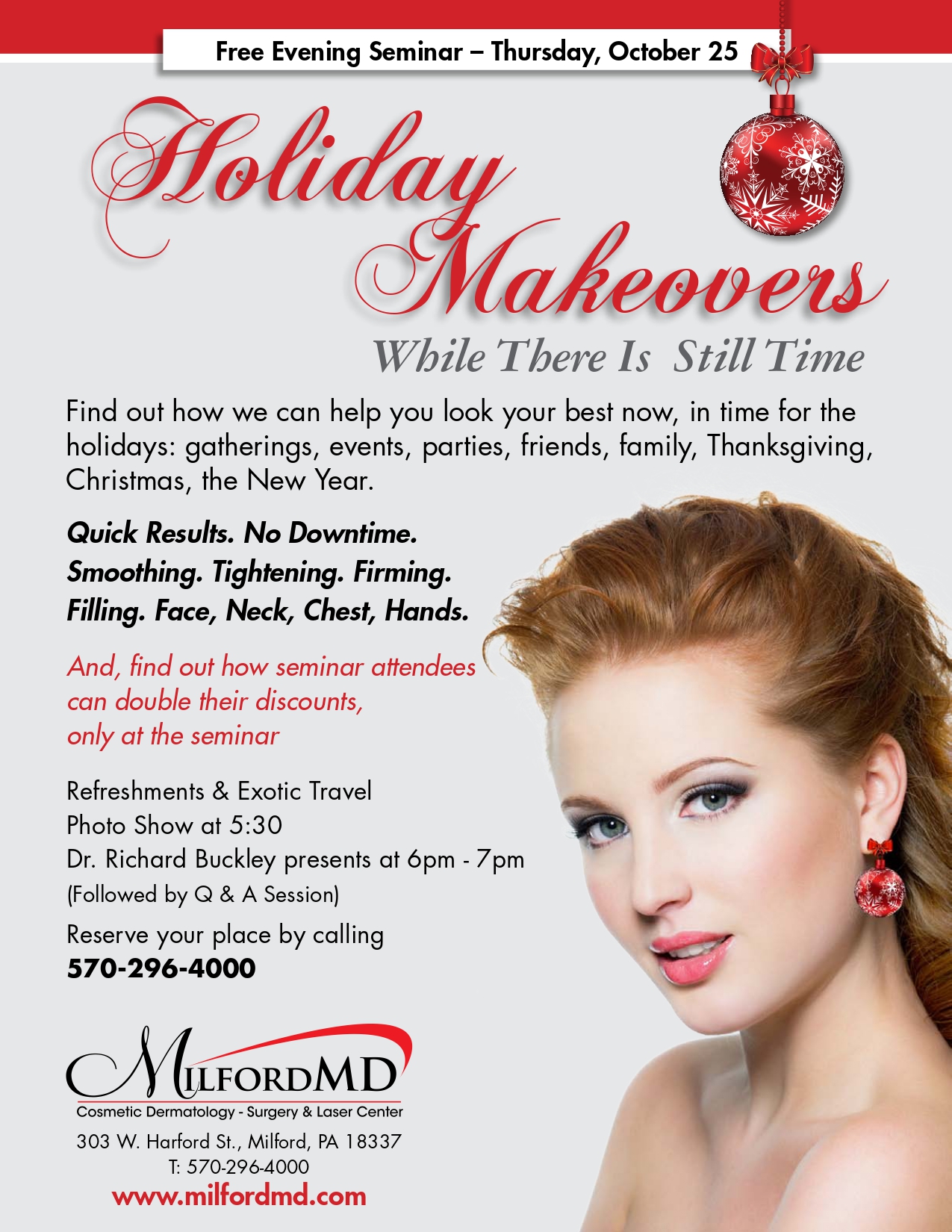 Holiday Makeover Seminar By MilfordMD