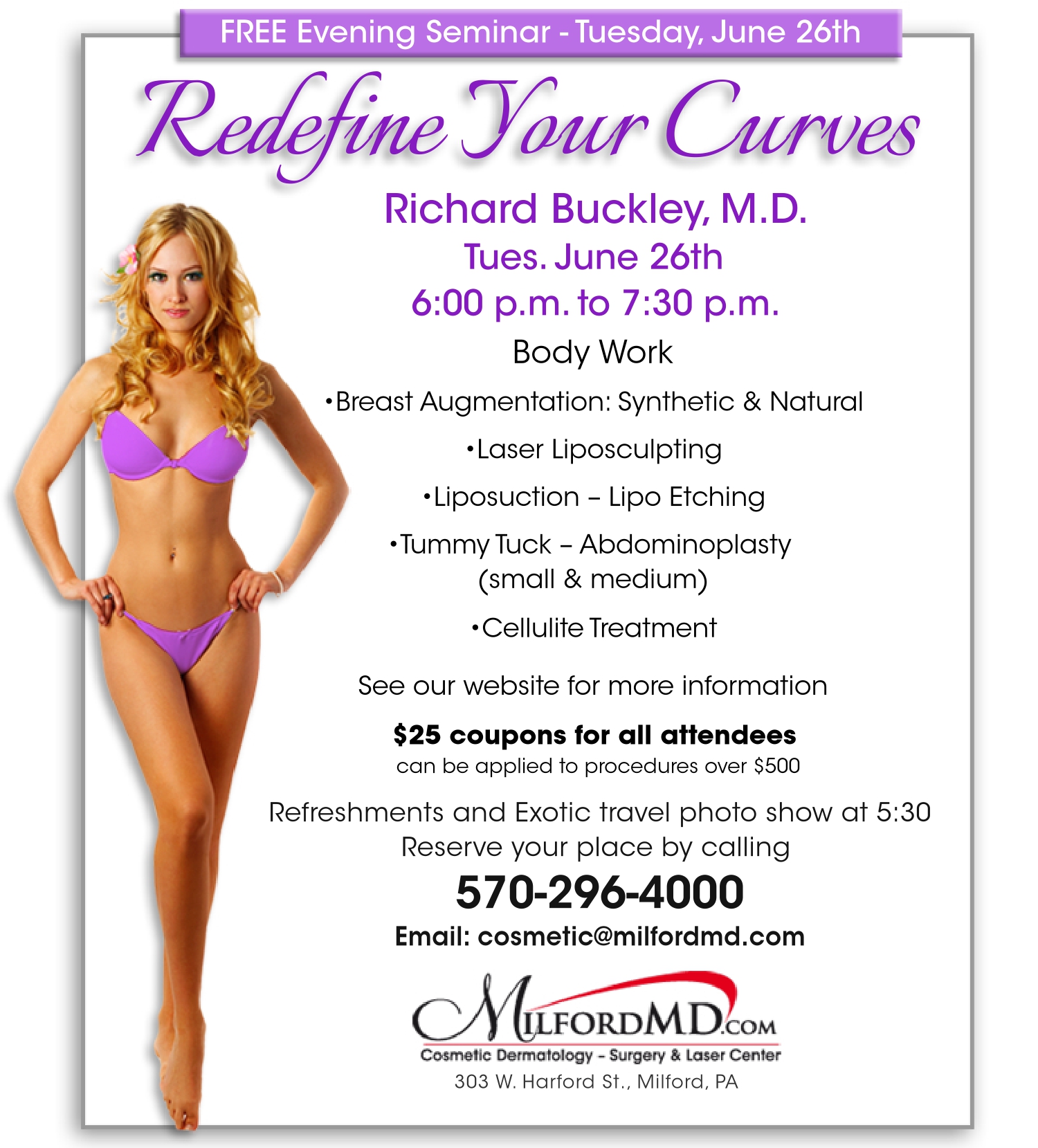 Redefine Your Curves -June_26th-Seminar By MilfordMD