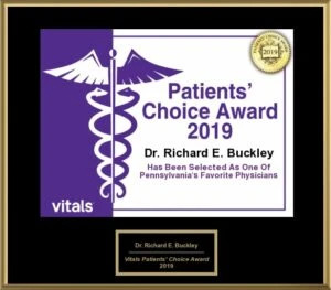 Dr Richard E Buckley, MD Patients’ Choice Award 2019