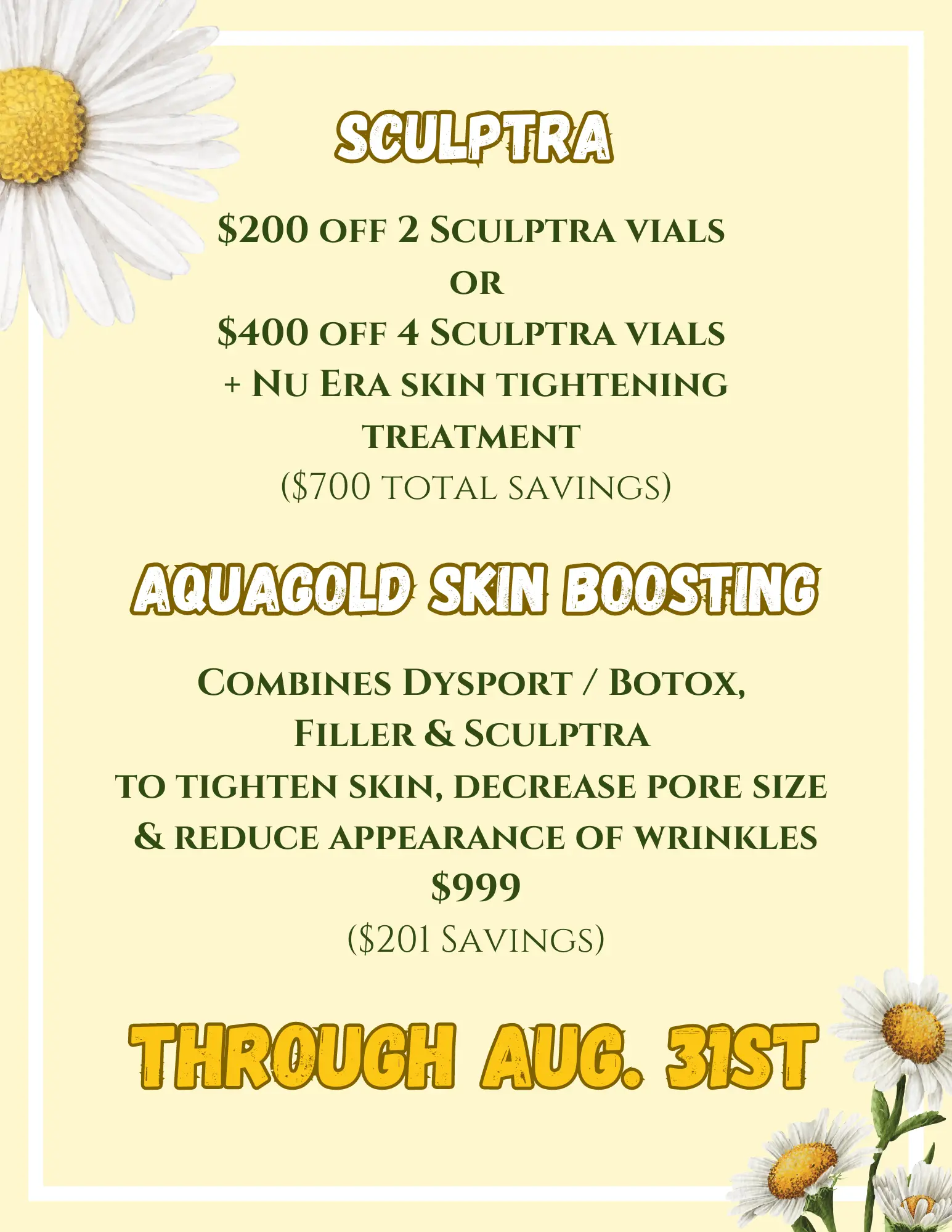 Monthly Specials,Special offers, Monthly Specials