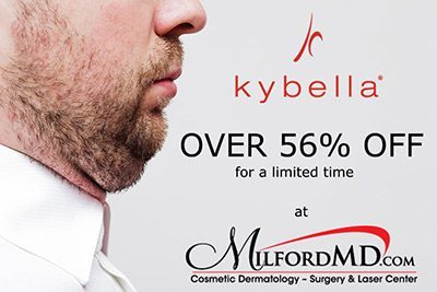 Save over 56% on Kybella double chin treatment at MilfordMD.com