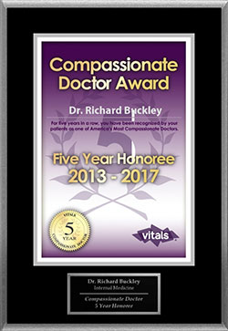 Dr. Richard Buckley: 2013-2017 Vitals Compassionate Doctor Five-Year Honoree