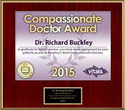 2015 Vitals Compassionate Doctor Awarded to Dr. Richard Buckley