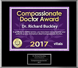 2017 Vitals Compassionate Doctor Awarded to Dr. Richard Buckley