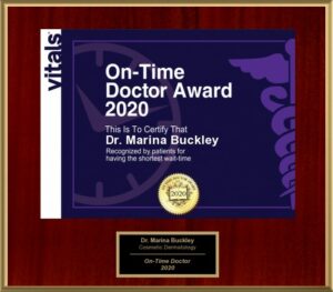 Dr. Marina Buckley On-Time Physician Award - 2020